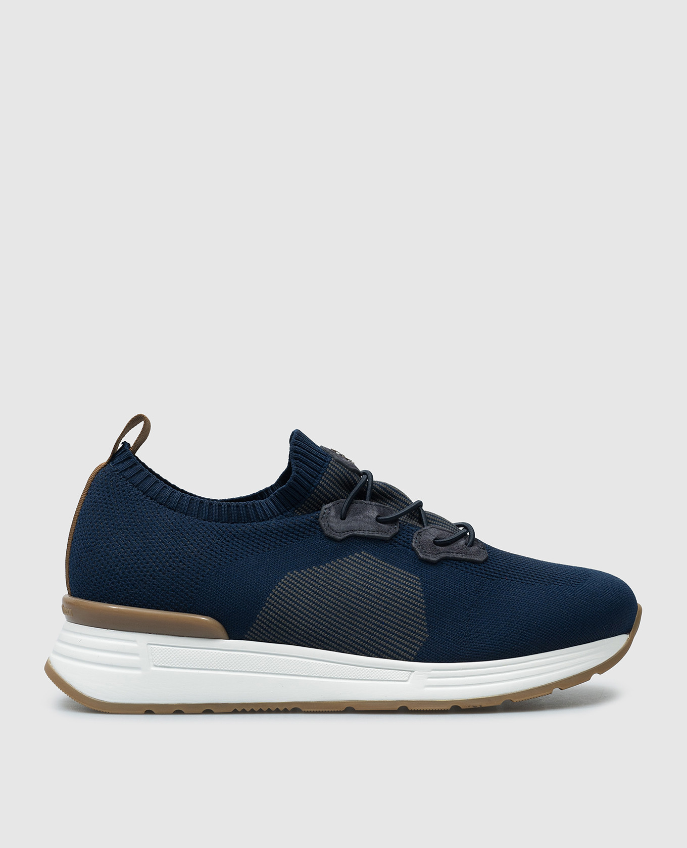 Stefano Ricci Blue sneakers with leather inserts…