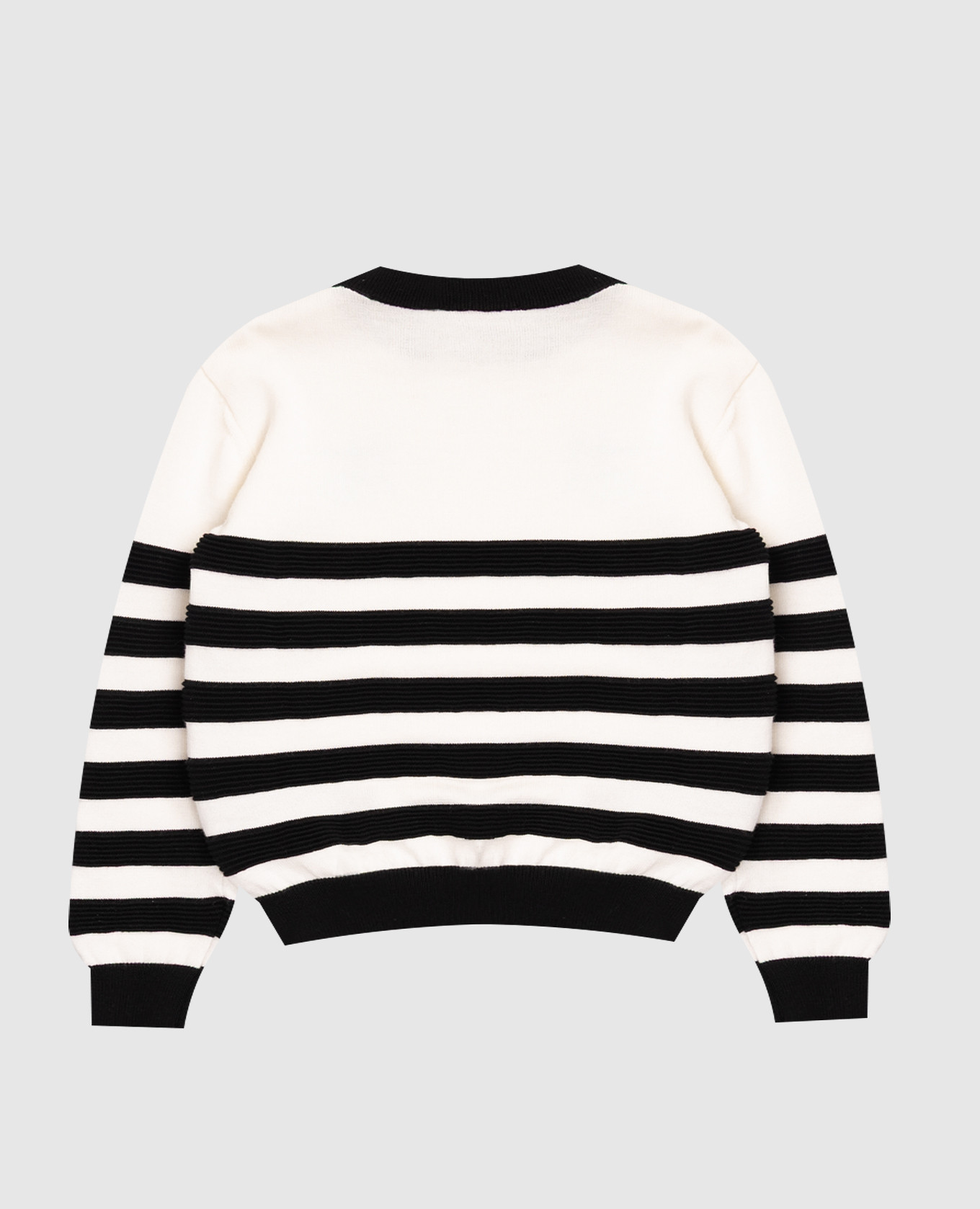 

Children's white striped wool jumper Balmain
