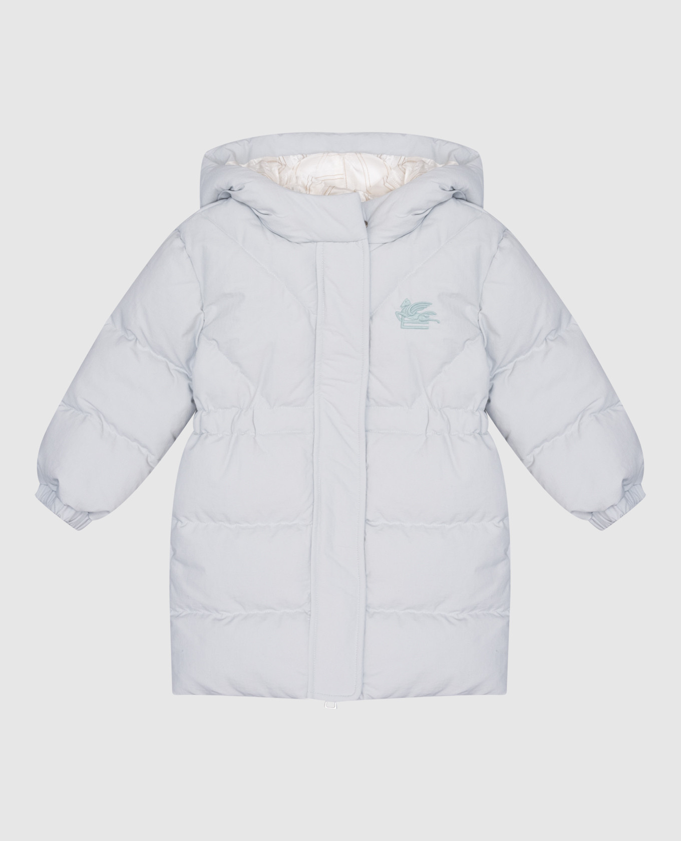 

Children's blue down jacket with Pegaso logo embroidery Etro, Light blue