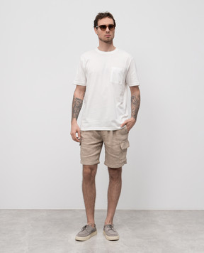 Vilebrequin White T-shirt with logo emblem TTNU0P00