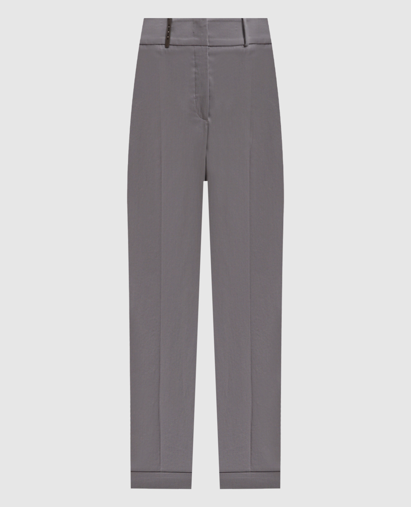 Gray chinos with patch Peserico