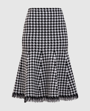 Alexander McQueen Midi skirt with pattern 829318Q1BDB
