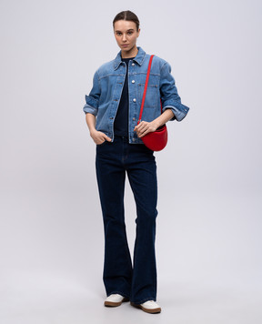 Woolrich Blue denim jacket CFWWOS0122FRUT4065