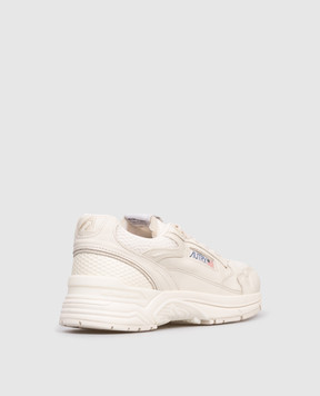 AUTRY Beige Hyperway combination sneakers HYLWGP01