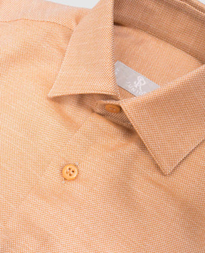 Stefano Ricci Children's brown shirt with silk and linen YC004040R1956