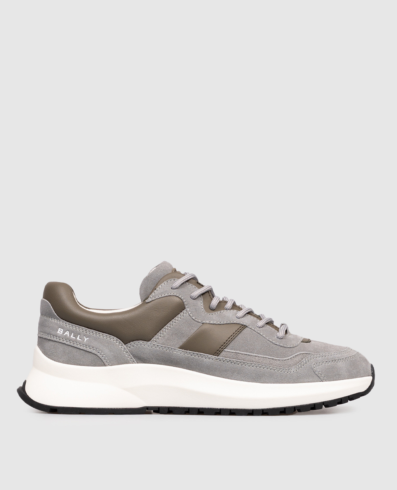 Outline grey suede sneakers Bally