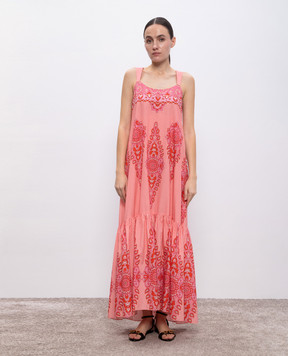Etro Pink dress with printed silk WRHA0030AK758