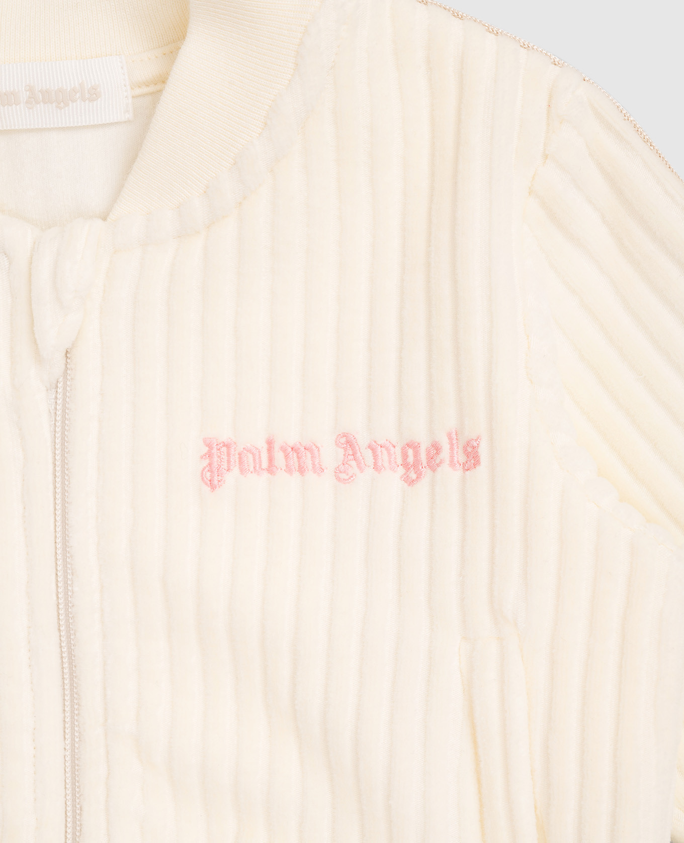 

Children's beige corduroy sports jacket Palm Angels