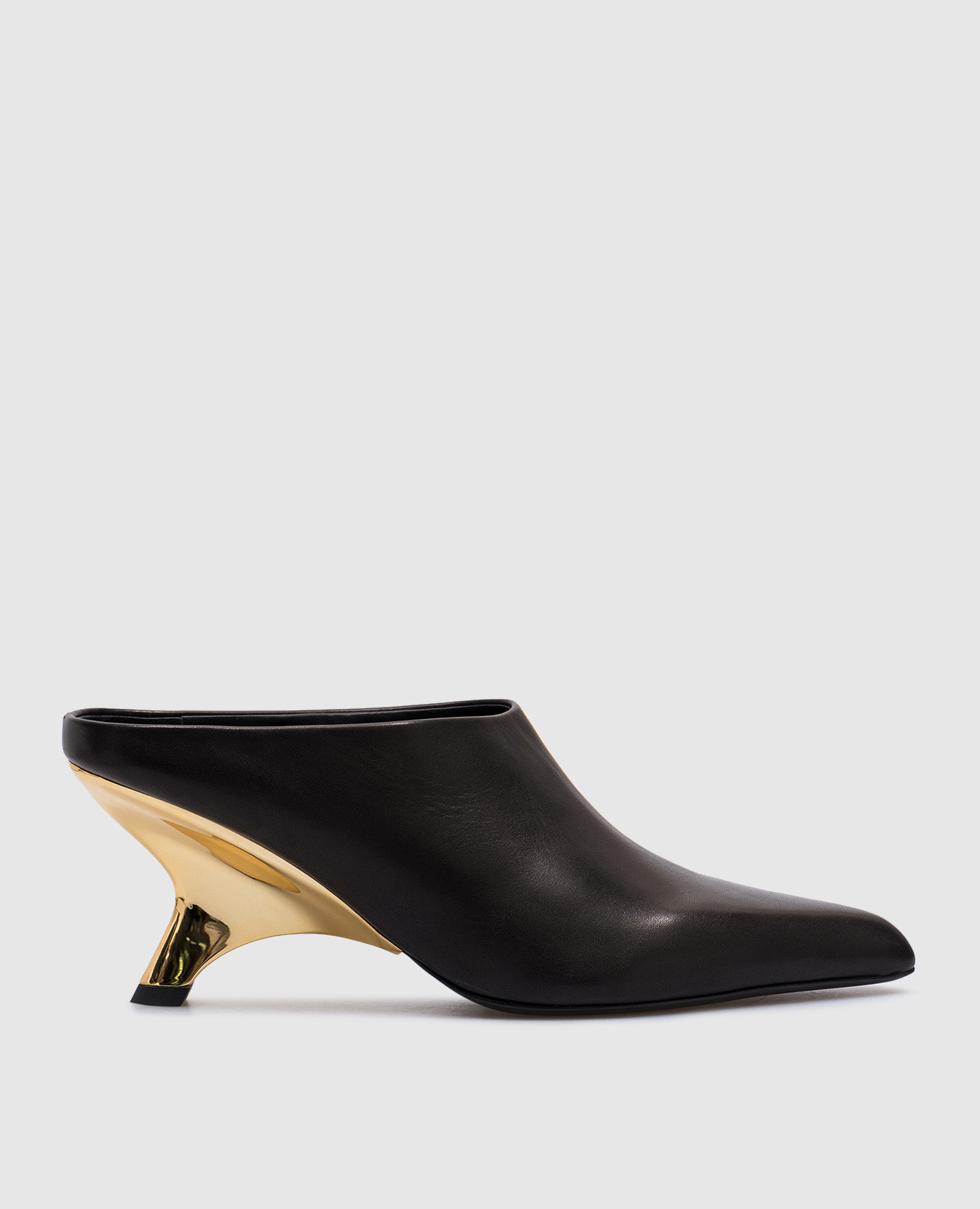 Shadow black leather mules Simkhai