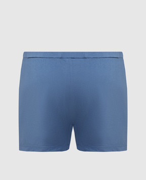 Stefano Ricci Blue boxer briefs with a print MNI42T0010803