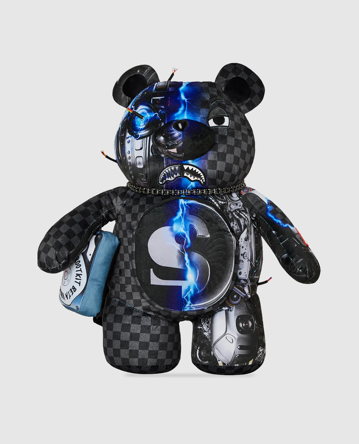 

Cyborg Bear children's black backpack Sprayground
