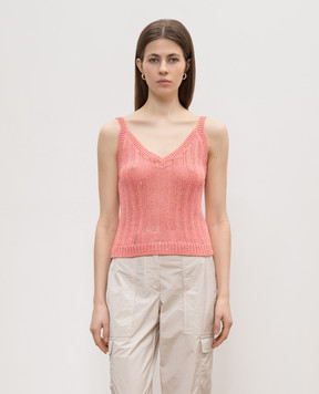 Peserico Pink top with sequins S98124F03