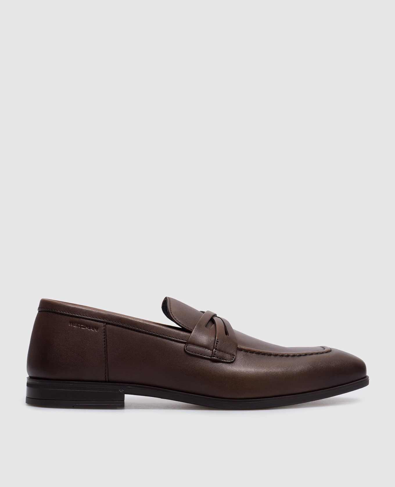 Simon brown leather loafers stuart weitzman