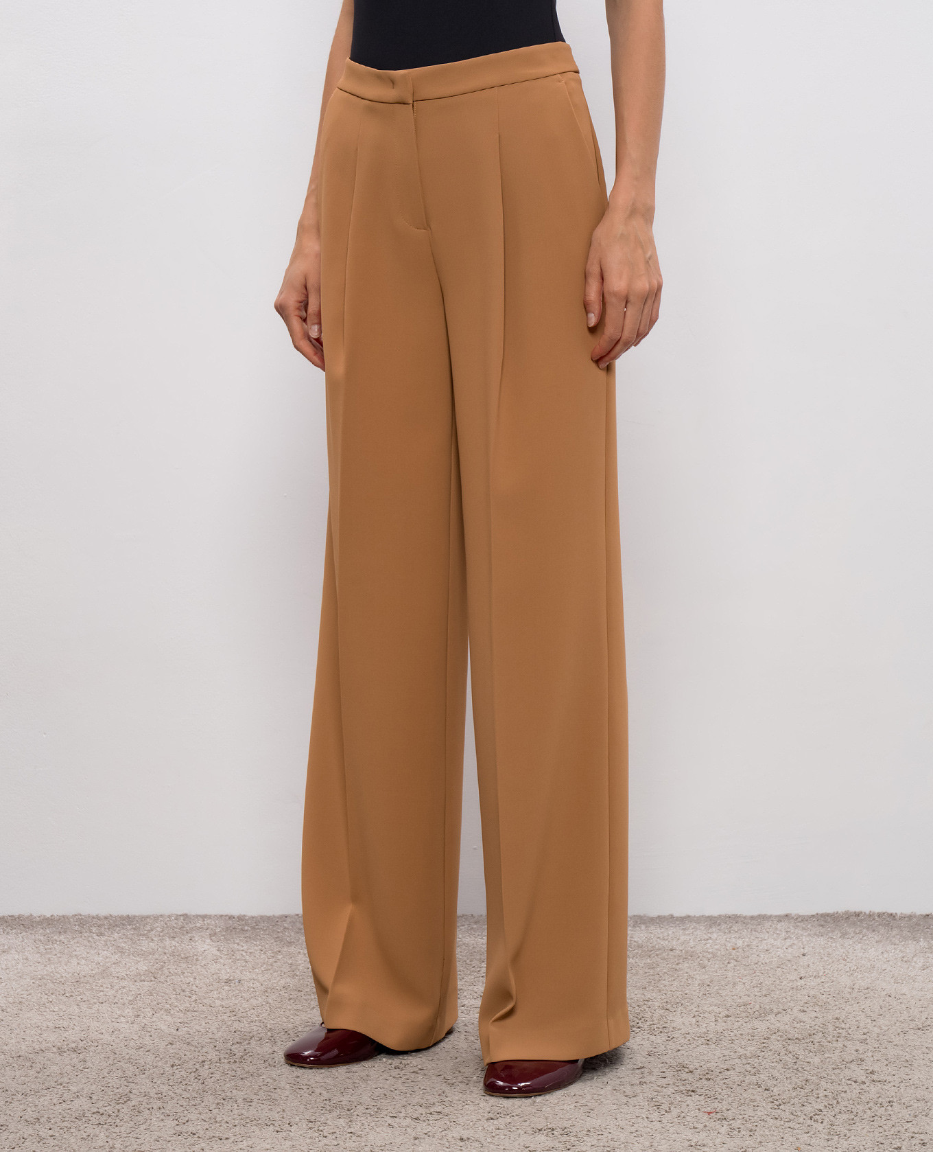 

Brown pants with logo Twinset
