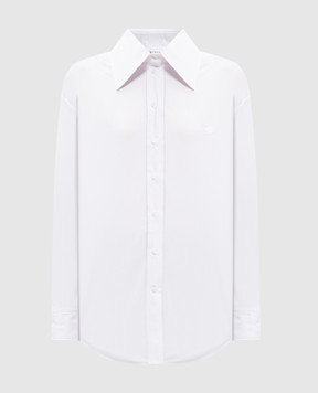 Alexander McQueen White shirt with logo emblem 818362QAAAD