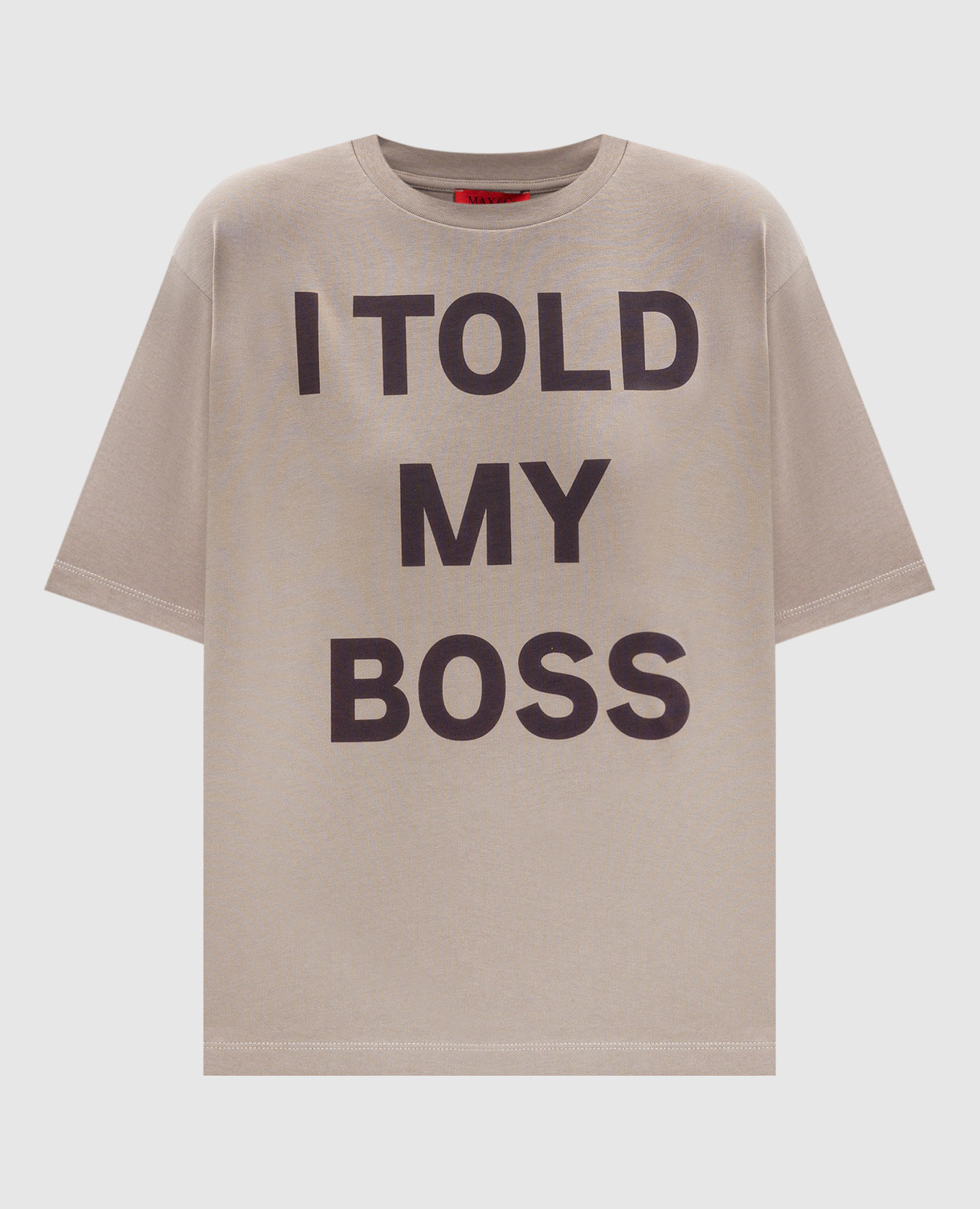ITSHIRT brown T-shirt with print Max & Co