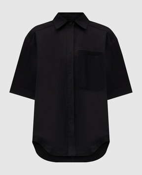 Lou Lou Studio Black shirt MOHELI with linen MOHELI