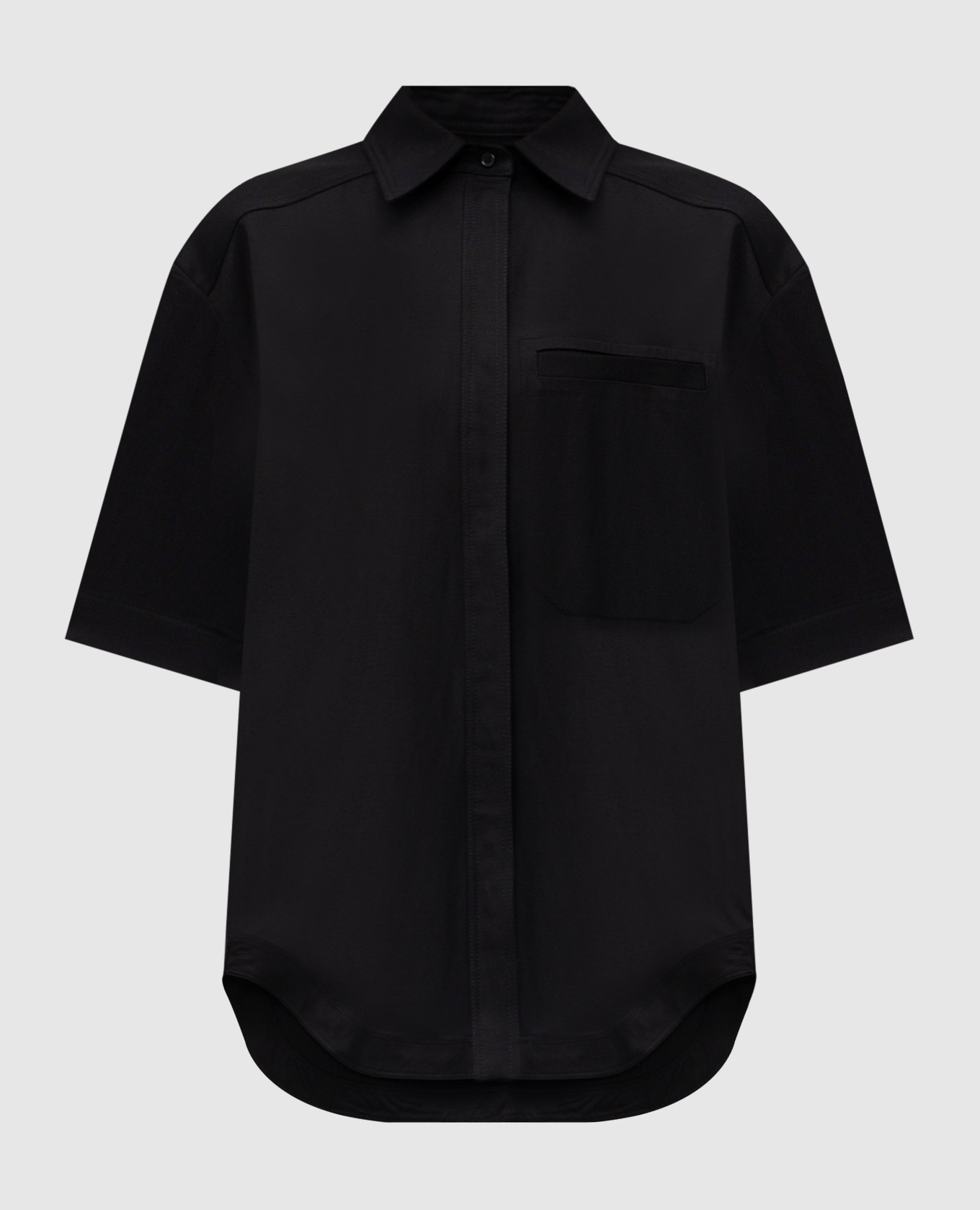 Black shirt MOHELI with linen Lou Lou Studio