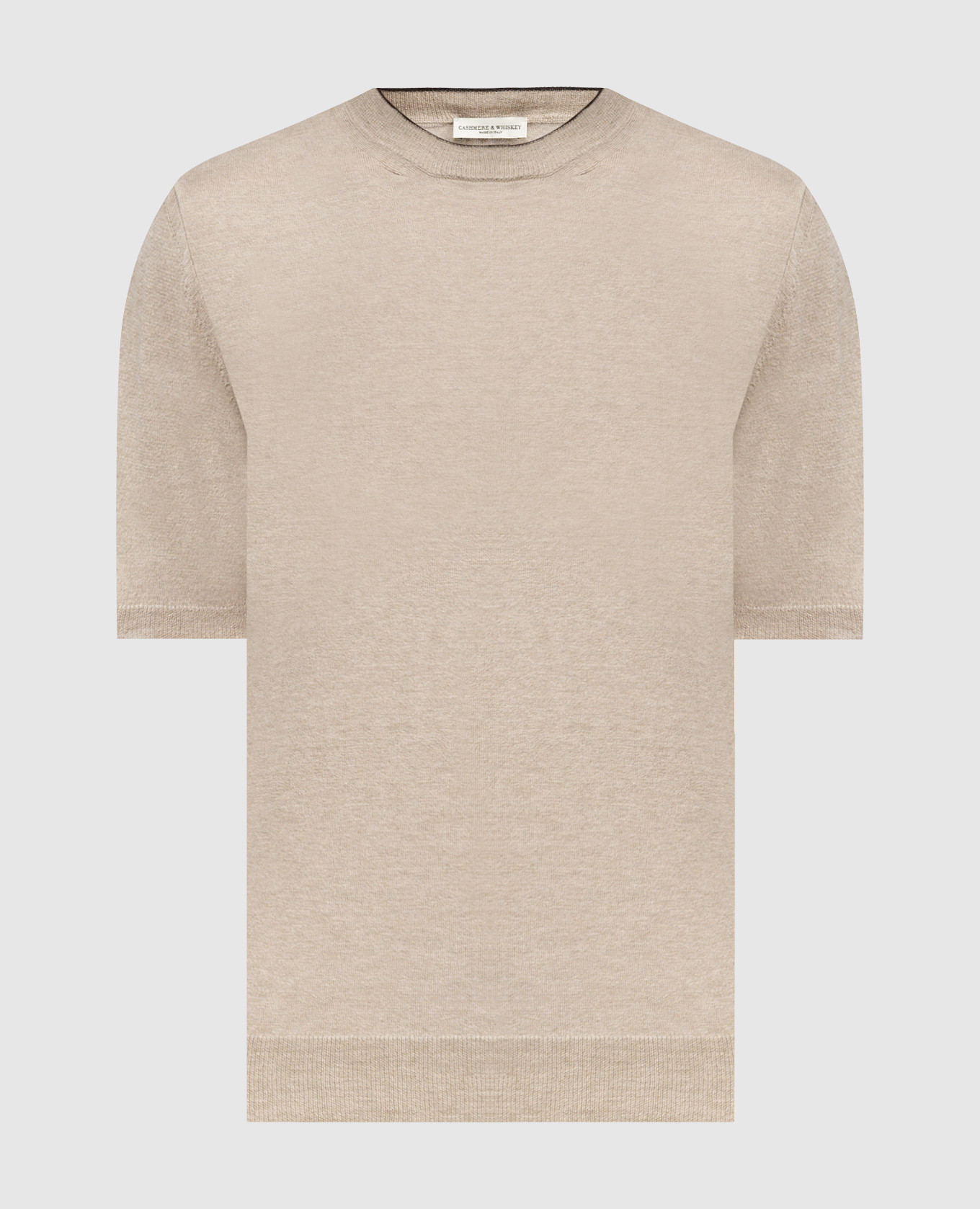 

Beige linen and cashmere T-shirt Cashmere&Whiskey
