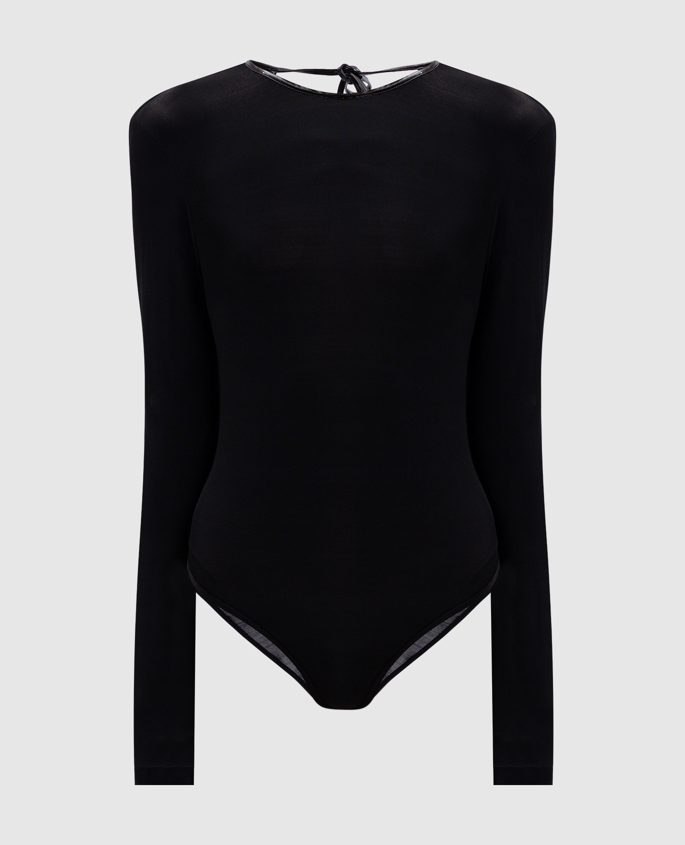 Black bodysuit with open back Materiel