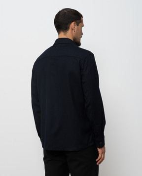 Canali Blue wool shirt AR0347231019
