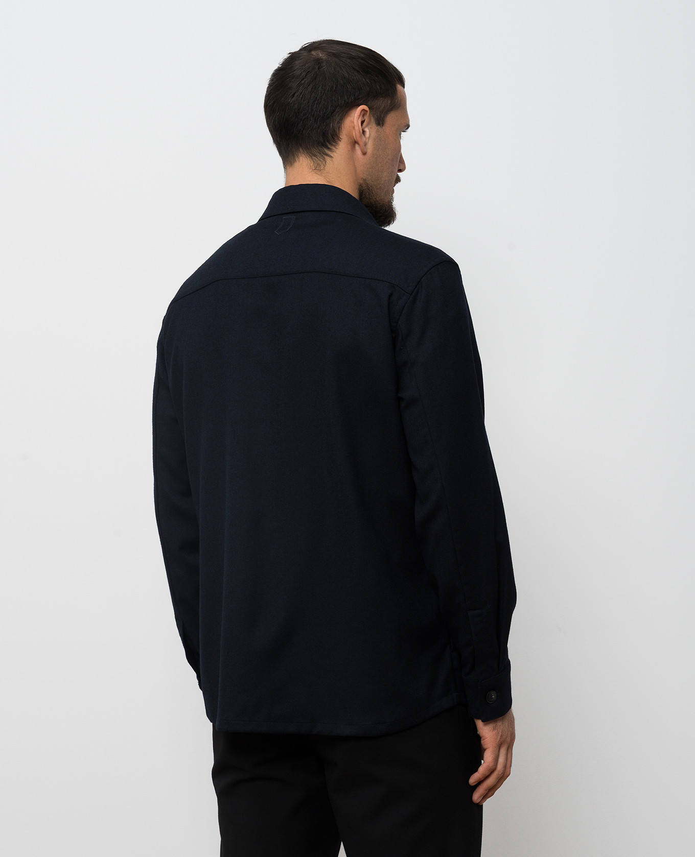 

Blue wool shirt Canali