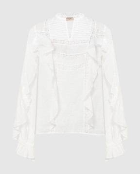 Twinset White shirt with lace 241TP2530