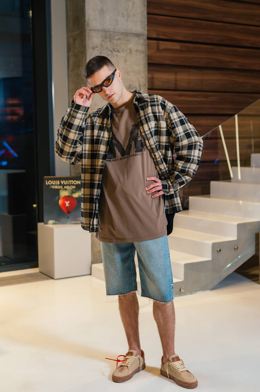 

Brown T-shirt with a print Maison Margiela MM6