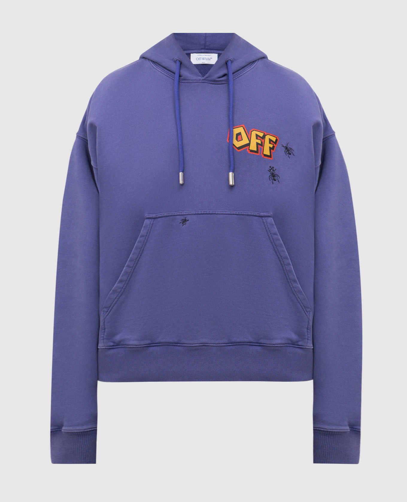 

Purple hoodie with embroidered Arrow logo print Off-White, Violet