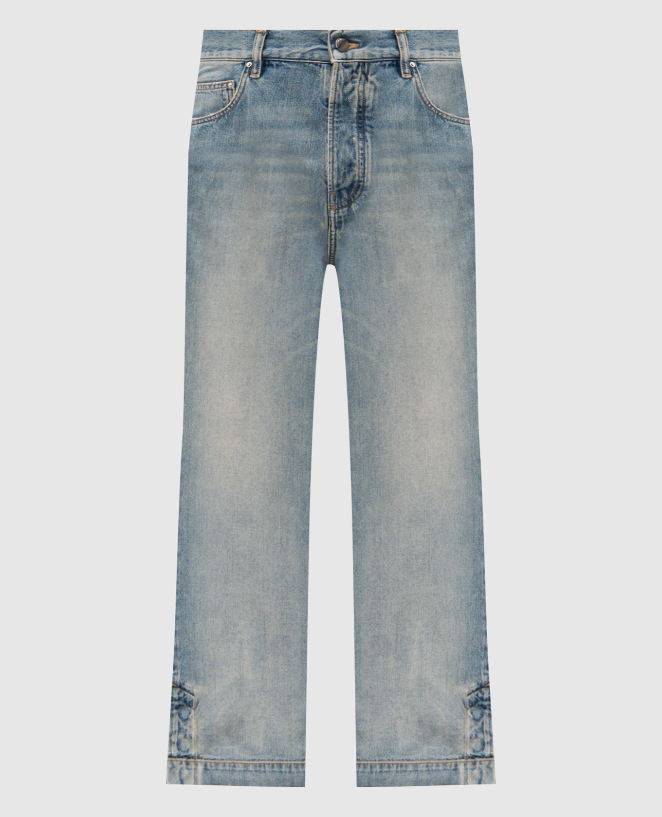 

Blue flared jeans with logo AMIRI, Light blue