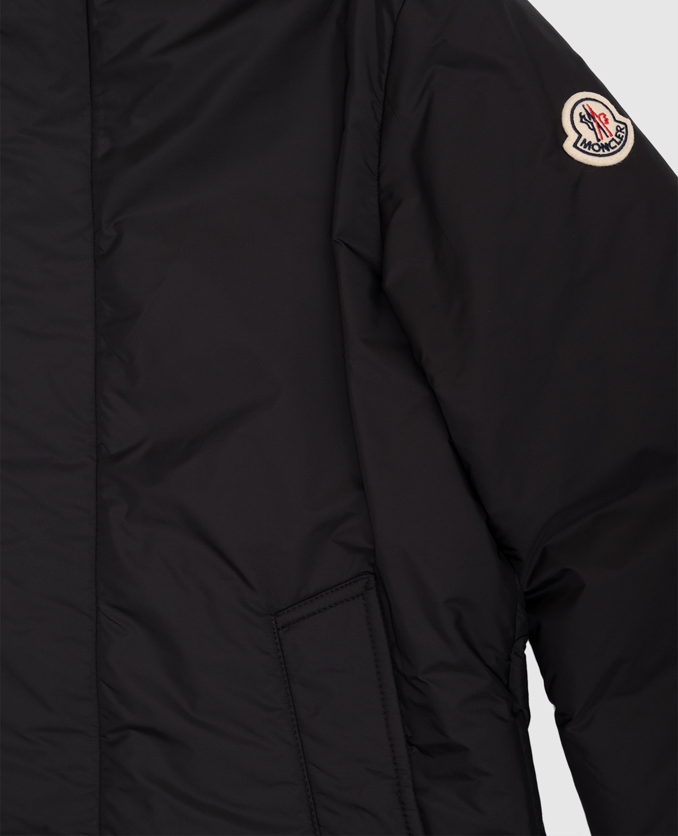 

Black Gesudar down jacket with logo patch Moncler ENFANT