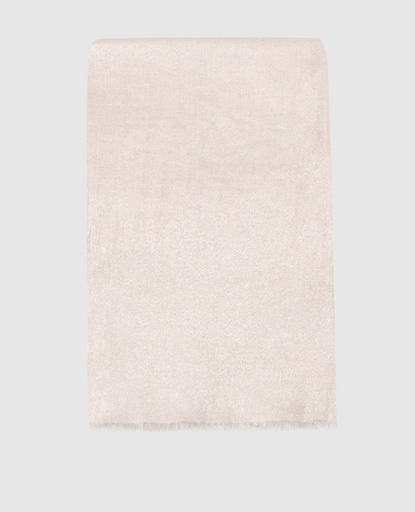 Beige stole with cashmere and silk Brunello Cucinelli