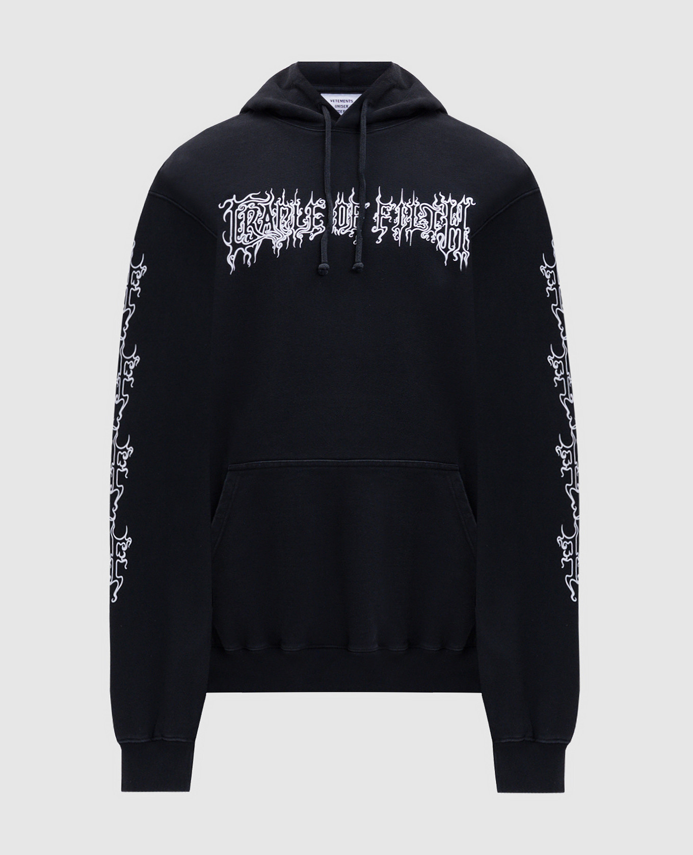 Cradle of Filth Contrast Print Black Hoodie Vetements