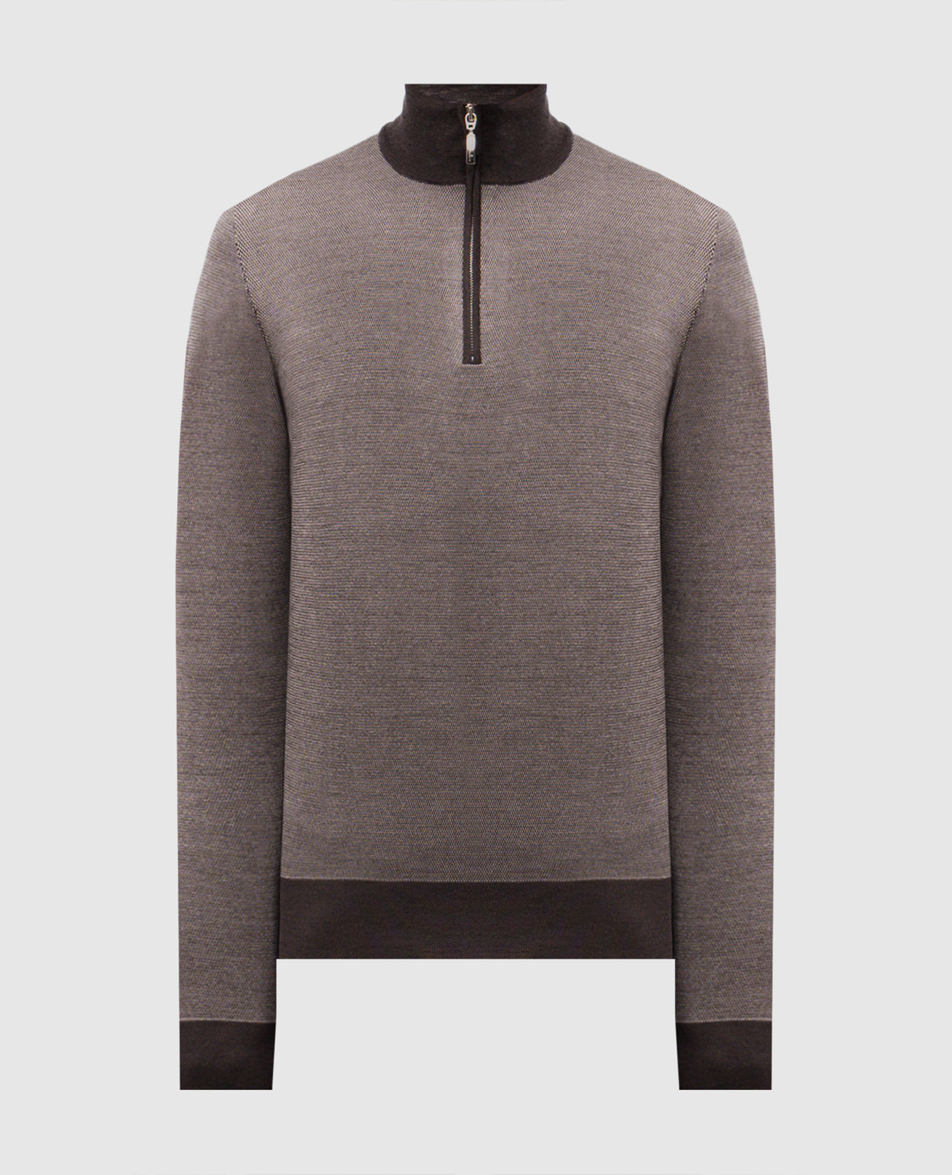 

Brown sweater made of wool, silk and cashmere Doriani Cashmere