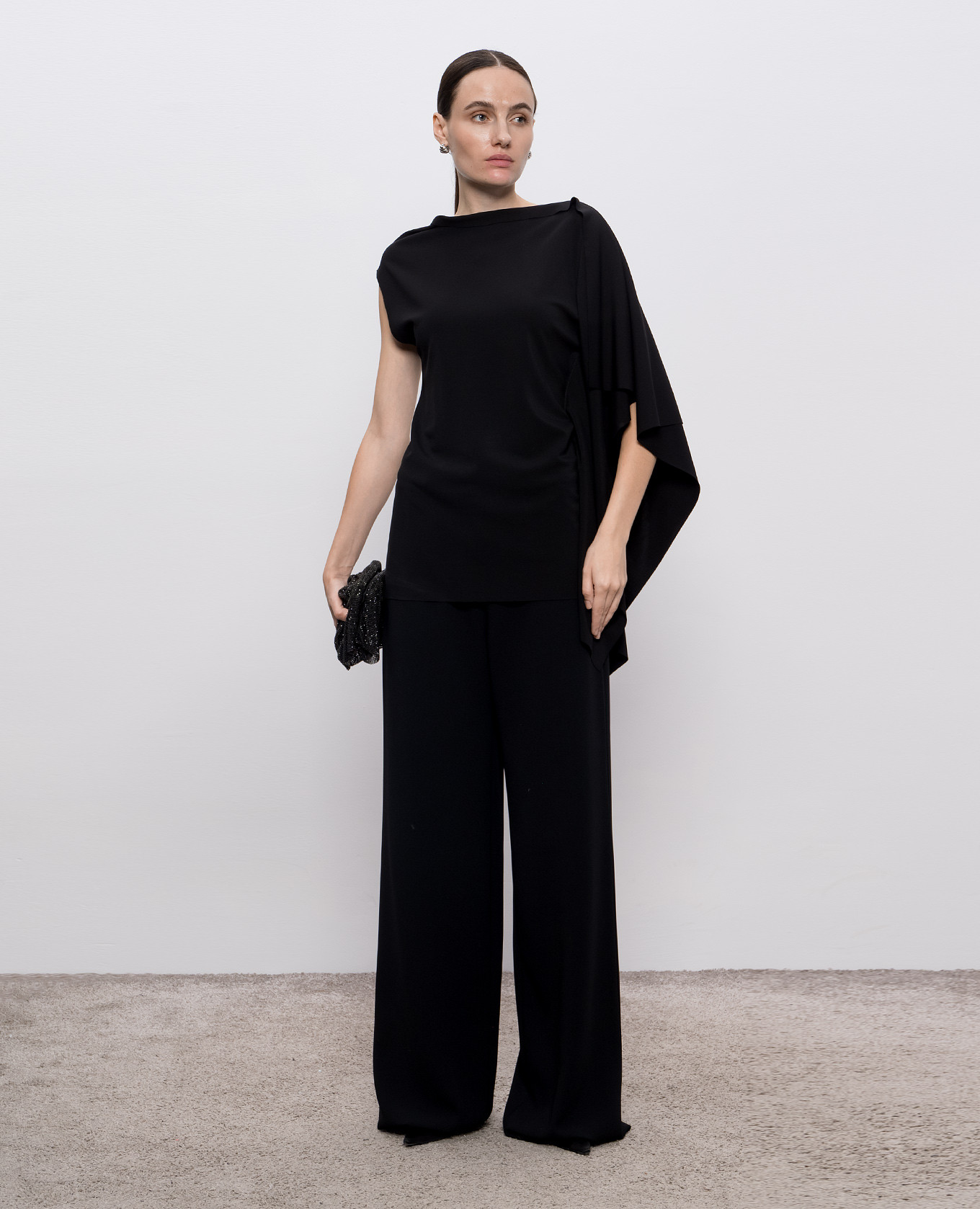 

Black top FIORELLA with asymmetric cut Max Mara Sportmax