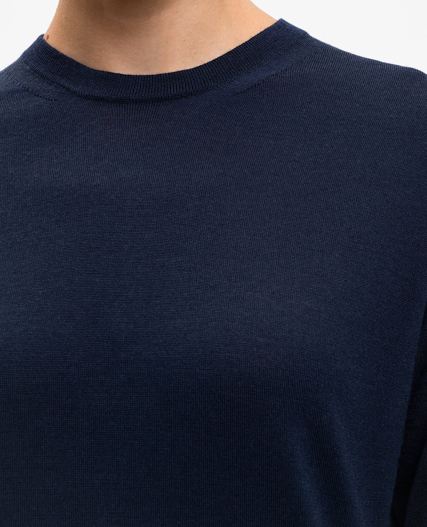Blue DILLIE merino wool jumper John Smedley 5