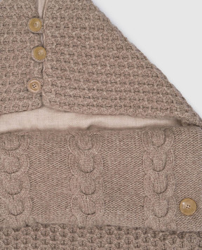Agnona Children's brown cashmere envelope ASPIUHP123X