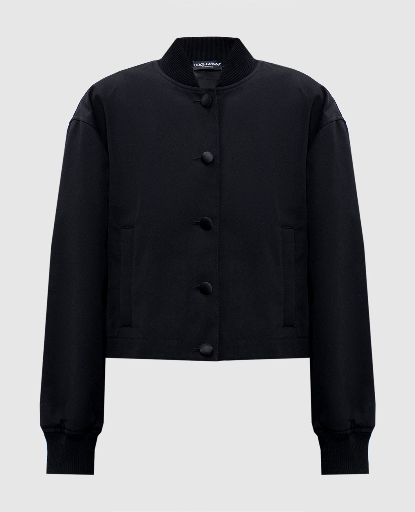 

Black windbreaker with logo Dolce&Gabbana, Черный