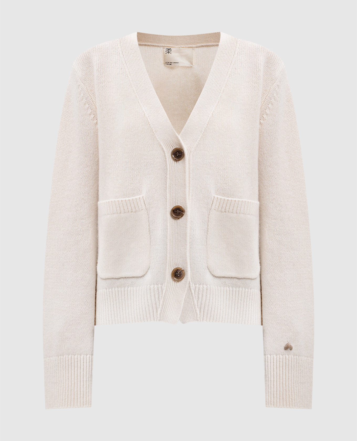 

The Danni white cashmere cardigan LISA YANG, Белый