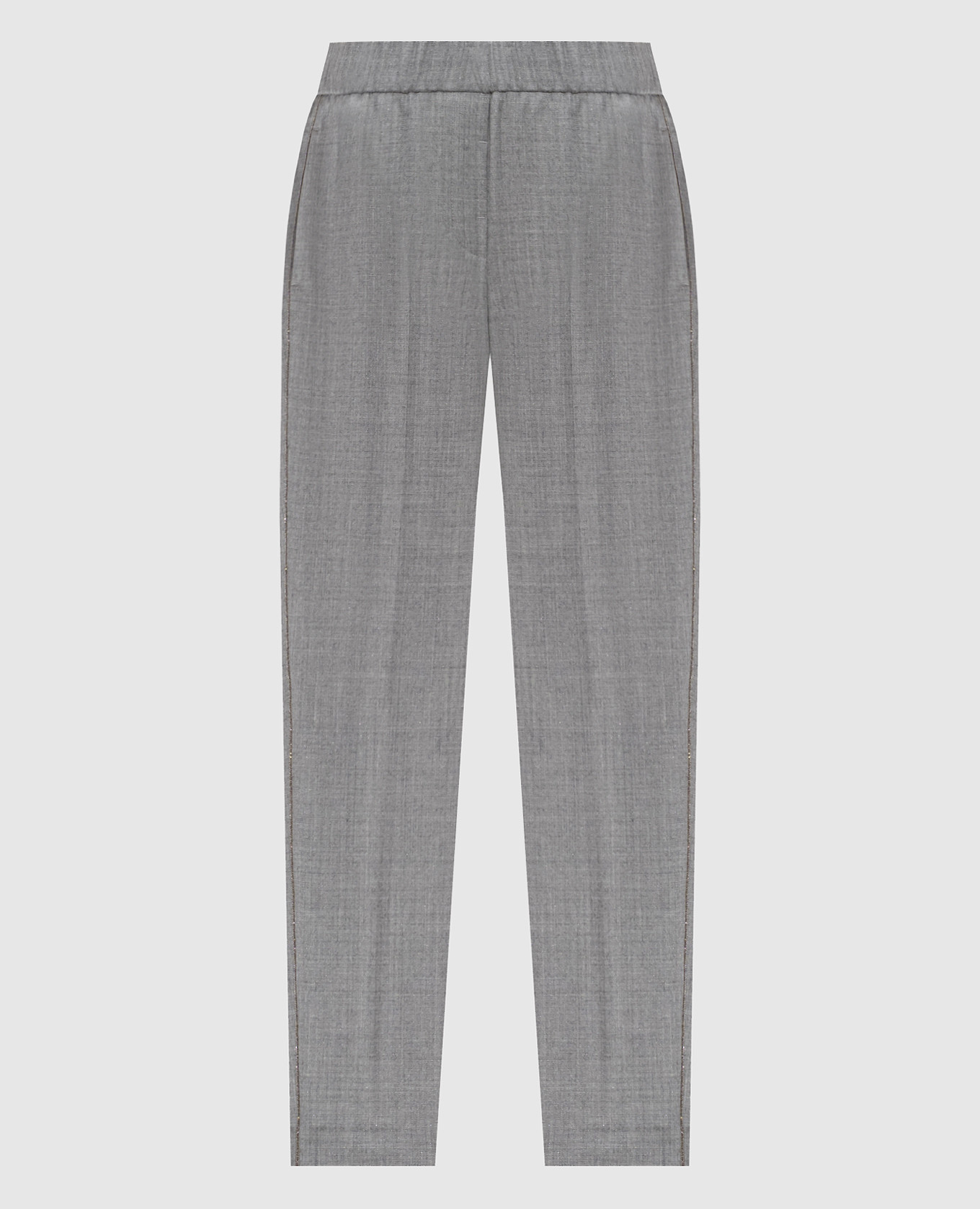 Gray wool pants Peserico
