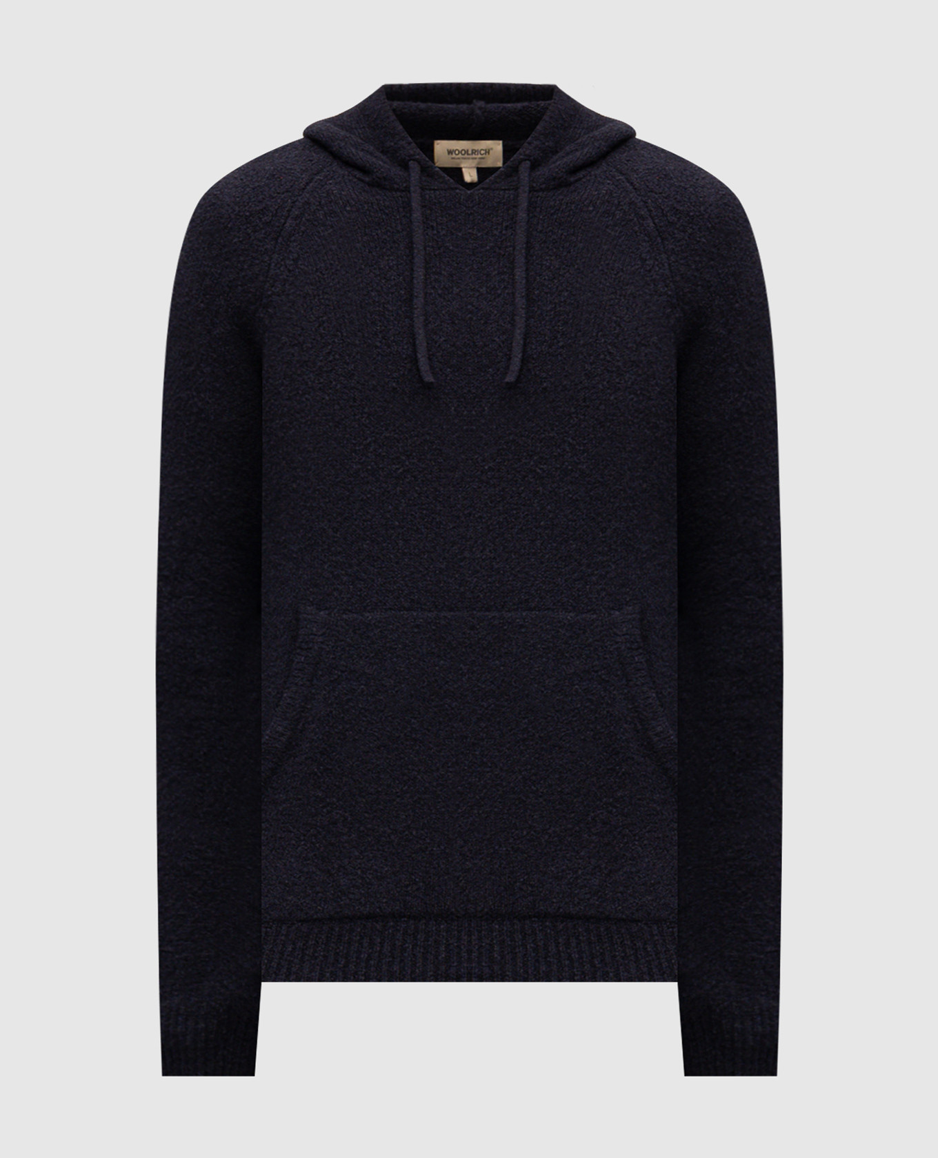 

Blue hoodie with logo patch Woolrich