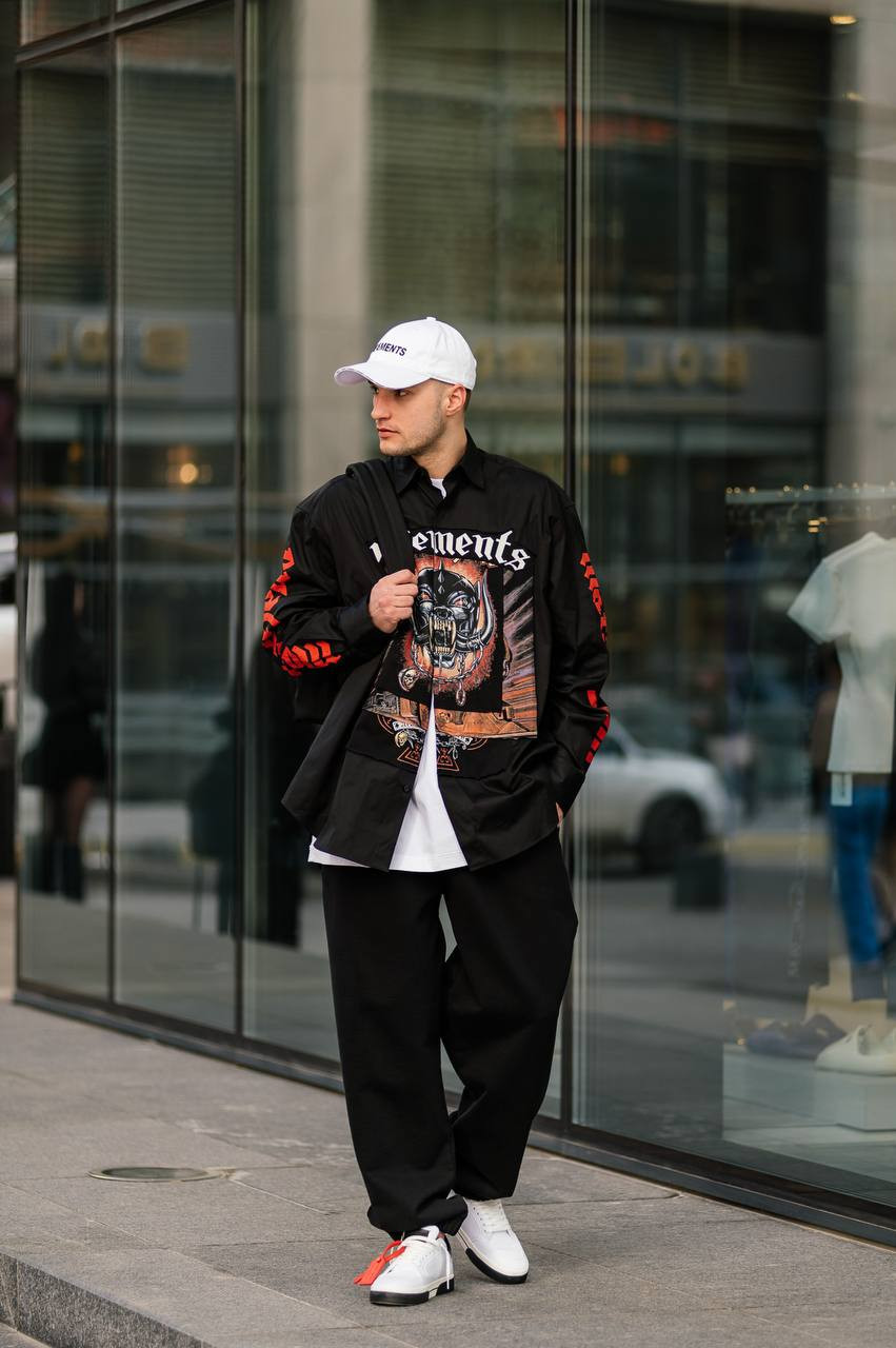 Motorhead black shirt with logo print Vetements 7
