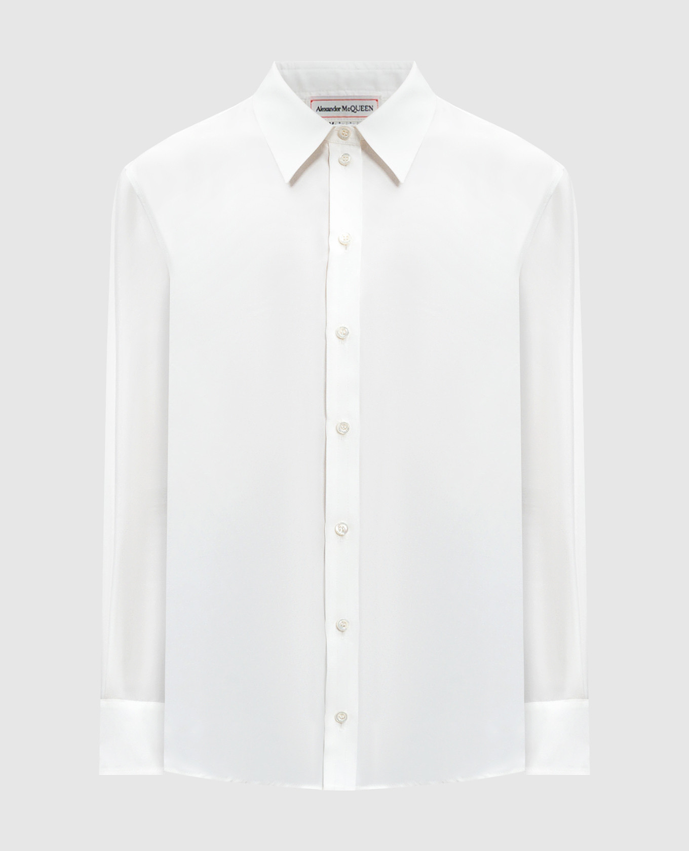 

White silk blouse Alexander McQueen
