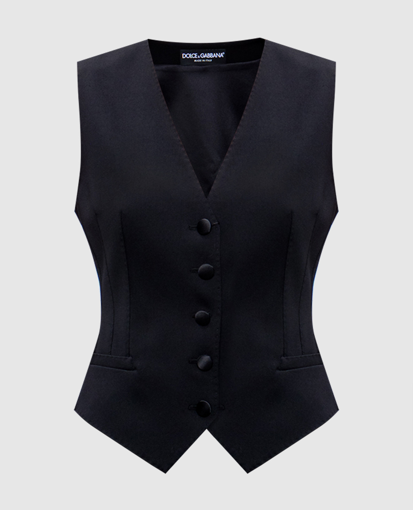 

Black vest with wool Dolce&Gabbana, Черный