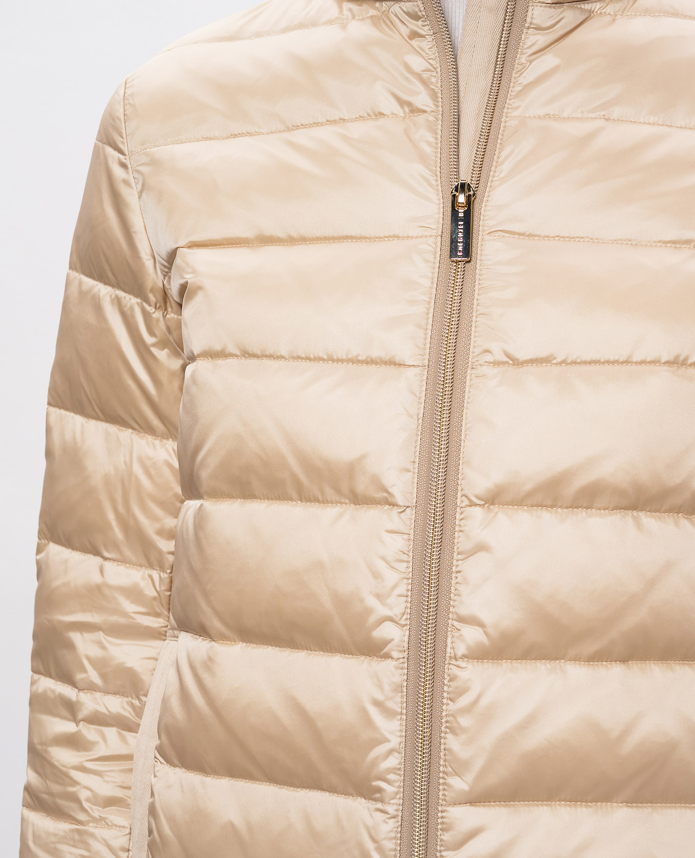 

Beige quilted down jacket Be Florence