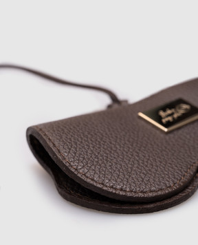 Babe Pay Pls Brown leather case for glasses 06186