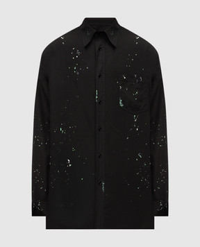 Maison Margiela MM6 Black printed shirt SH2DT0022M35458
