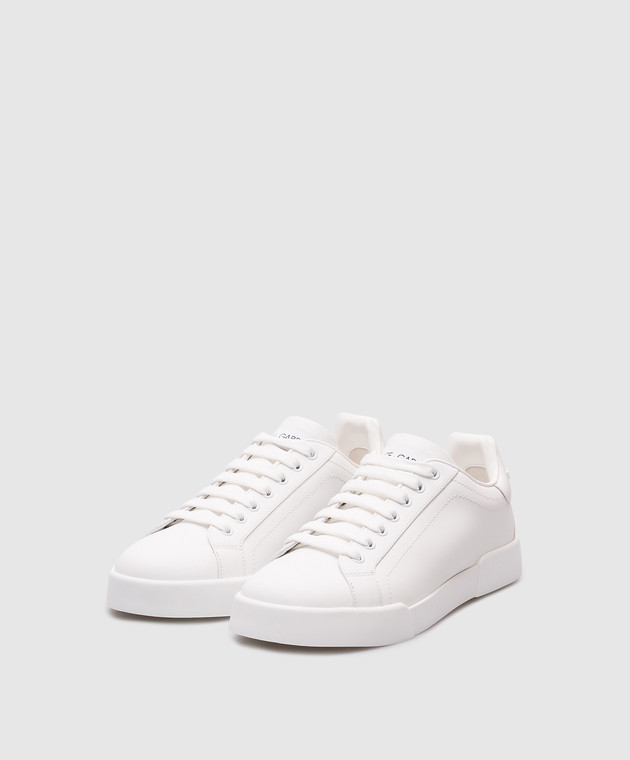 スニーカー Dolce & Gabbana 'Portofino' sneakers (CK2330A1065 80999) Dolce&Gabbana - White leather Portofino sneakers CK2330A1065