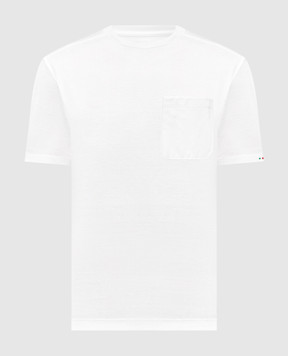 Stefano Ricci White T-shirt with embroidered monogram logo MNH5304520TE0001