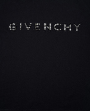 Givenchy Children's black t-shirt with a logo H30429612